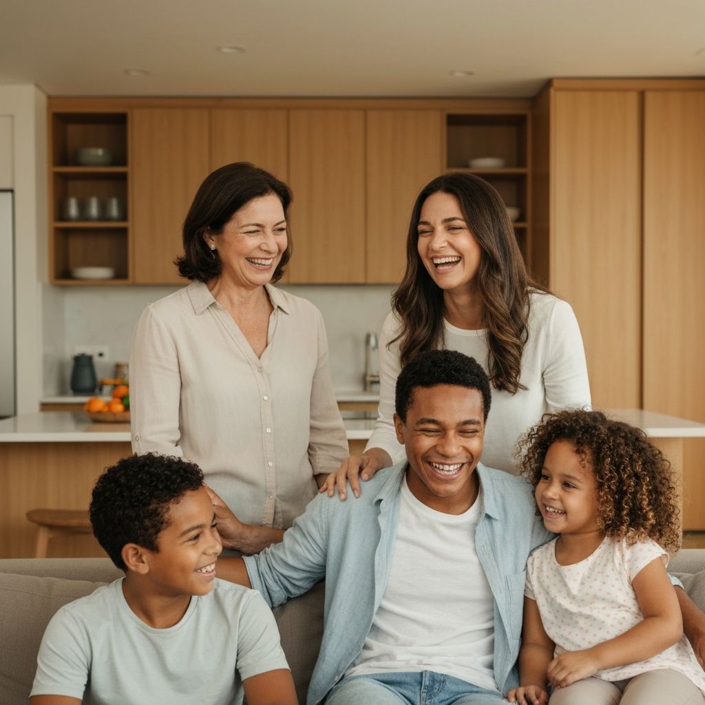 Família brasileira unida e protegida com BeyadSafe Vault - Legado digital seguro e organizado